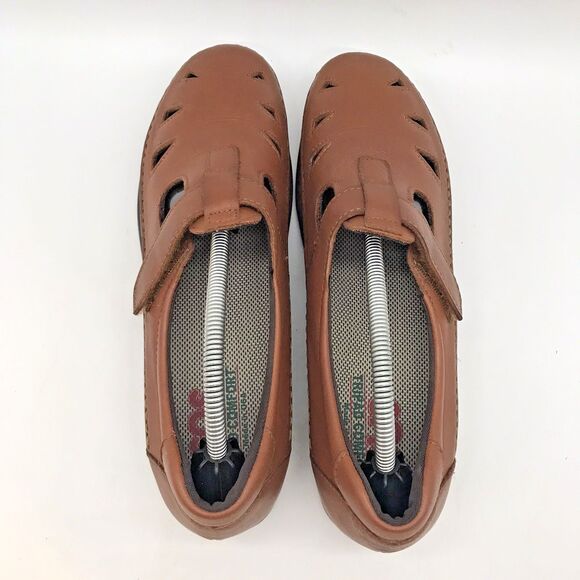 SAS Roamer Easy Strap Mary Jane Shoes Women's 8.5N Brown Leather Tripad Comfort - Picture 6 of 11